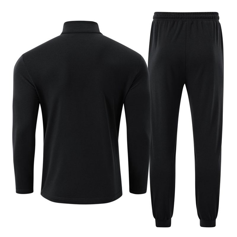Men's Tracksuit Set 2 Piece Quarter Zip Casual Golf Jogging Suit Athletic Sports Sweatsuits Set, 2 of 8