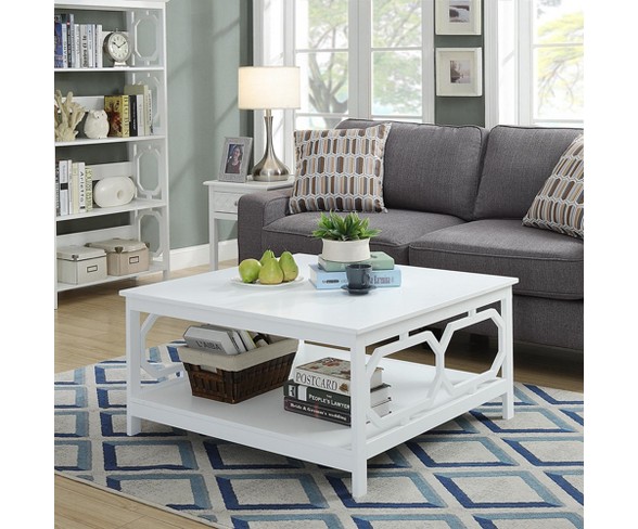 Omega Square 36" Coffee Table White - Johar