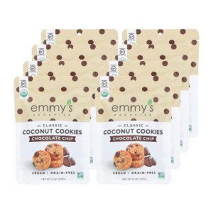 Emmy's Organics Chocolate Chip Coconut Cookies - Case of 8/6 oz - 1 of 4