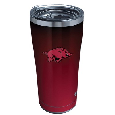 NCAA Arkansas Razorbacks 20oz Ombre Stainless Steel Tumbler with Lid