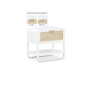 Meridian Furniture,Sage Wood Veneer Nightstand - 1 of 4