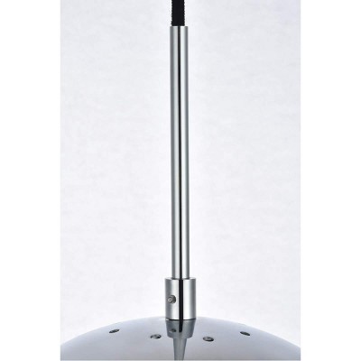 Eclipse Chrome Pendant Light with Clear Glass Shade