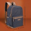 Wrangler Powell Denim Backpack for Mens Womens Kids, Classic Logo Water Resistant Casual Daypack for Travel with Padded Laptop Notebook Sleeve - 4 of 4