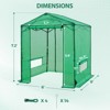 EAGLE PEAK 6x6 FT Portable Walk-in Greenhouse, Pop up Outdoor Green House with Power Access Openings - 3 of 4