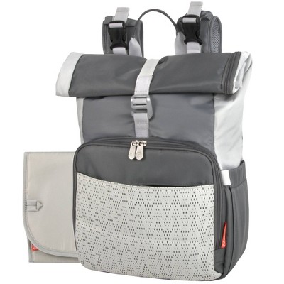 Fisher-Price Rolltop Backpack - Gray Tonal