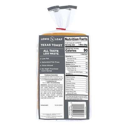 Lewis Bake Shop Texas Toast Bread - 12oz
