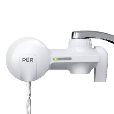 PUR Faucet Mount Water Filtration System, Powerful Filtration with Lead Reduction, Horizontal, White, PFM150W: Sink Water Filter, Kitchen Appliances