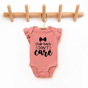 The Juniper Shop Crib Hair Don't Care Baby Flutter Sleeve Bodysuit - 1 of 2