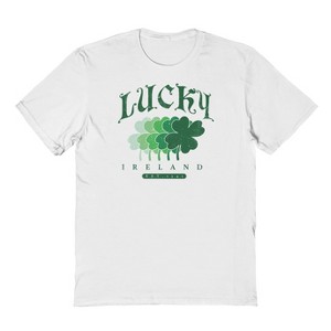 Rerun Island Men's Lucky Ireland Short Sleeve Graphic Cotton T-Shirt - 1 of 1