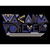 Juniors Womens Black Panther: Wakanda Forever Yellow and Blue Pattern Logo T-Shirt - 2 of 4