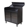 Metal Sideboard Buffet Cabinet, Coffee Bar Cabinet with Glass Door, Entryway Console Table, Accent Storage Cabinet for Living Room Hallway - 4 of 4