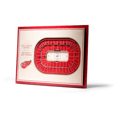 NHL Detroit Red Wings 5-Layer Stadiumviews 3D Wall Art