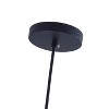 Industrial Farmhouse Pendant Light, Black Dome Shade with Gold Detail for Kitchen, Entryway or Bedroom - 2 of 4