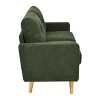 NicBex Modern Tufted Upholstered Loveseat Sofa Couch with Wooden Legs,2-Seat Lounge Sofa for Living Room,Apartment - 4 of 4