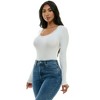 Derek Heart Seamless Long Sleeve Bodysuit (Juniors & Women) - 2 of 4