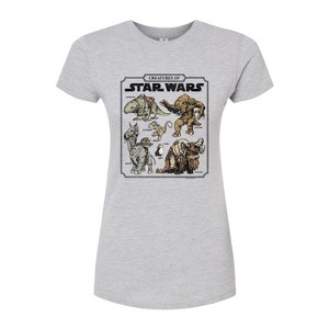 Women's - Star Wars - Creatures Of Fitted Graphic T-Shirt - 1 of 2