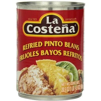 La Costena Refried Pinto Beans - 12 pack, 20.5 oz