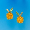 Pure Collection by Ross-Simons 1.30 ct. t.w. Citrine and .10 ct. t.w. Peridot Peach Earrings in 14kt Yellow Gold - 3 of 4