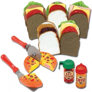 Kaplan Early Learning Pretend Play Pizza & Make Your Own Sandwich Shop - 1 of 3