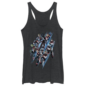 Women's Marvel Avengers: Endgame Quantum Ready Streak Racerback Tank Top - 1 of 3