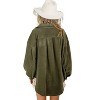 Women's Fleece Buttoned Down Oversized Jacket - BiBi - 2 of 2