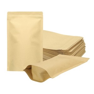Unique Bargains Sealable Resealable Packaging Zipper Bags Foil Food Storage Pouches 100 Pcs - 1 of 4