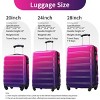 Hardshell Expandable Luggage Set,3-Piece Lightweight Suitcase with TSA Lock and Spinner Wheels (20"/24"/28") – Cuddlewood - 4 of 4