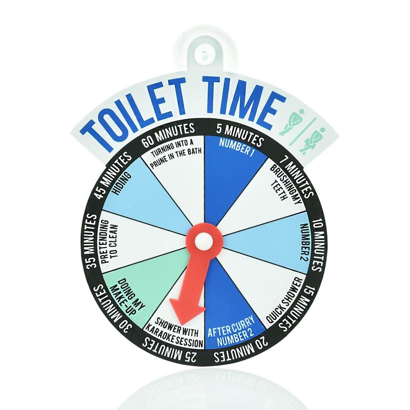 KOVOT "Toilet Time" Spinner Sign for Bathroom Doors - Let the World Know How Long You're Going to Take and Why, 3 of 6