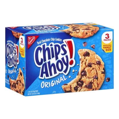 Nabisco Chips Ahoy! Original Chocolate Chip Cookies Size - 54.6oz/3pk