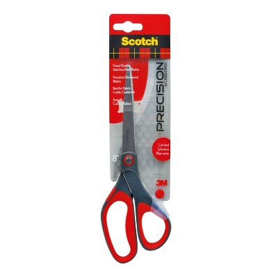 Scotch Home And Office Scissors, 7 Inches, Straight, Red : Target