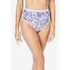 Comfort Choice Women's Plus Size Hi-Cut Cotton Brief 5-Pack - 4 of 4