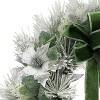 Puleo 24" Decorated and Flocked Artificial Christmas Wreath: PVC Material, Indoor/Outdoor Use - 4 of 4