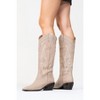 Pietro - Beige Suede Leather Western Knee High Boot (Women) | Forever & Always Shoes - 2 of 4