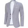 Men's Two - Button Single Blazer, Stylish and Versatile Suit Jacket for Formal and Casual Occasions - 4 of 4