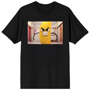 The Amazing World of Gumball Angry Banana Joe on Black Short Sleeve Adult T-Shirt - 1 of 3