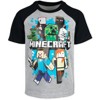 Minecraft Creeper Graphic T-Shirt and French Terry Shorts Outfit Set Little Kid - 4 of 4