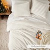 Allovit Super-Soft Ivory Comforter Set,Winter Warm Avril Fluffy Ribbed Plush Twin/Full/Queen/King Size Bedding Set for Bedroom - 2 of 4
