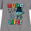 - Trolls - Music Is Life Branch Graphic Short Sleeve Fleece Dress - 2 of 4