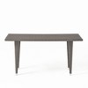 Osparple Outdoor Dining Table, Rectangle Patio Table with Rattan Decoration - 4 of 4