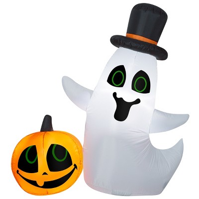 National Tree Company Halloween Inflatable Ghost, Led Lights, 4 Foot ...