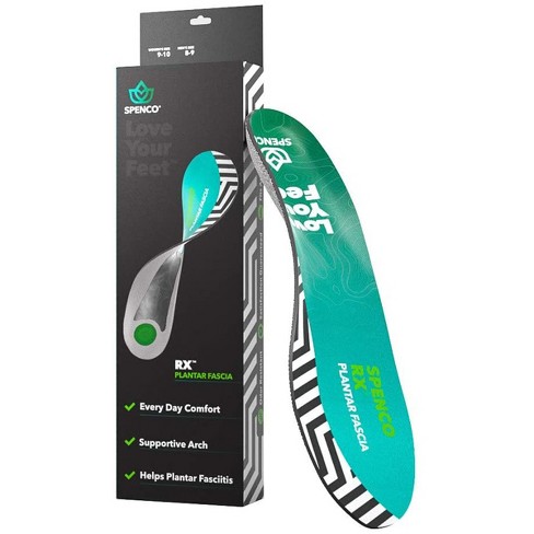 Spenco Rx Full Length Plantar Fascia Shoe Insoles : Target