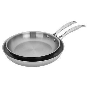 Henckels Clad H3 2-pc Stainless Steel 10-in & 12-in Fry Pan Set - 1 of 3