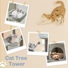 Sapphtopaz Large Multi-Level Cat Tree, Tall with Sisal-Covered Scratching Posts, Ladder, Dangling Ball, and Platform for Cats to Play and Rest - 4 of 4