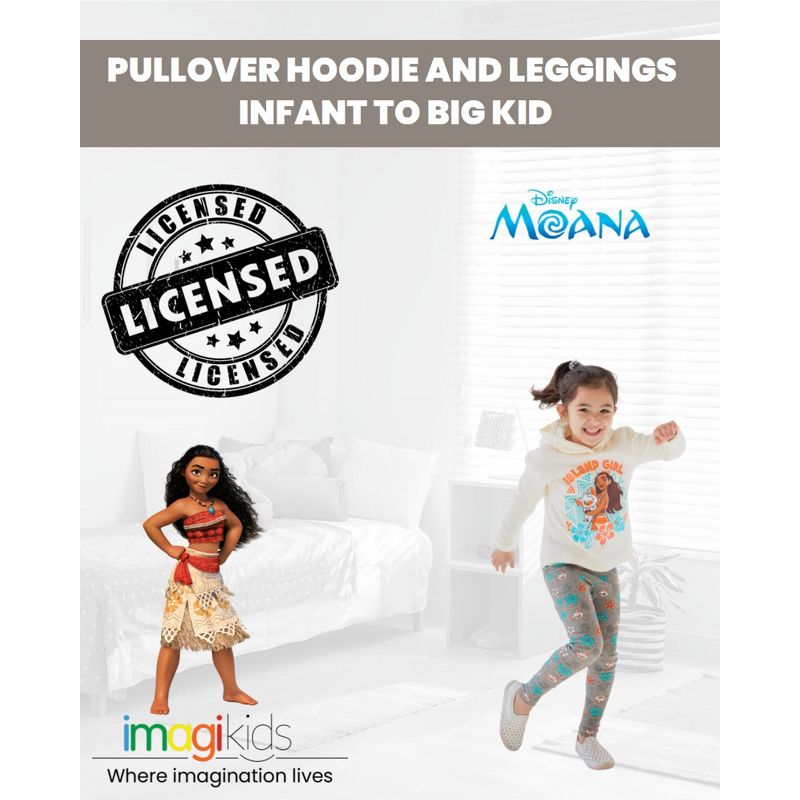 Disney Moana Hoodie and Leggings Outfit Set, 2 of 9