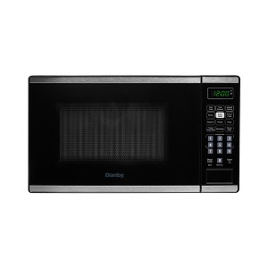 Danby 0.7 cu. ft. Countertop Microwave in Black and Stainless Steel DBMW0722BBS - 1 of 4