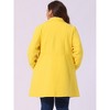 Agnes Orinda Women's Plus Size Winter Fashion Double Breasted with Pockets Warm Pea Coats - 4 of 4