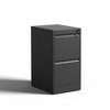 NicBex Modern File Cabinet with Lock, Vertical Metal Filing Cabinets with Drawers and Anti-Tilt Design,Office Cabinet for Home, Office,Black/White - 2 of 4