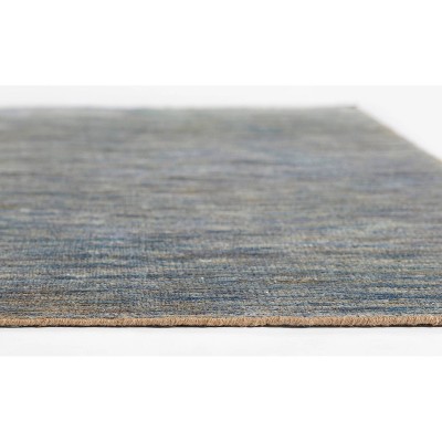 Hand-Knotted Beige Wool and Cotton Rectangular Rug 4' x 6'