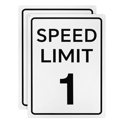 Unique Bargains Aluminum Weather Resistant Waterproof Rust Free Traffic Sign 2 Pcs