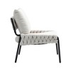 Braided Upholstery Lounge Chair with Metal Frame and Adjustable Feet - 4 of 4